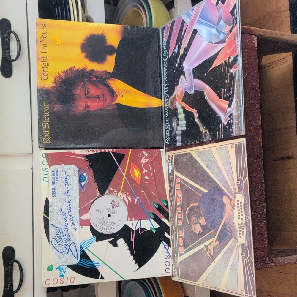 Rod Stewart Vintage Vinyl Record's One Is Un-opened❣️